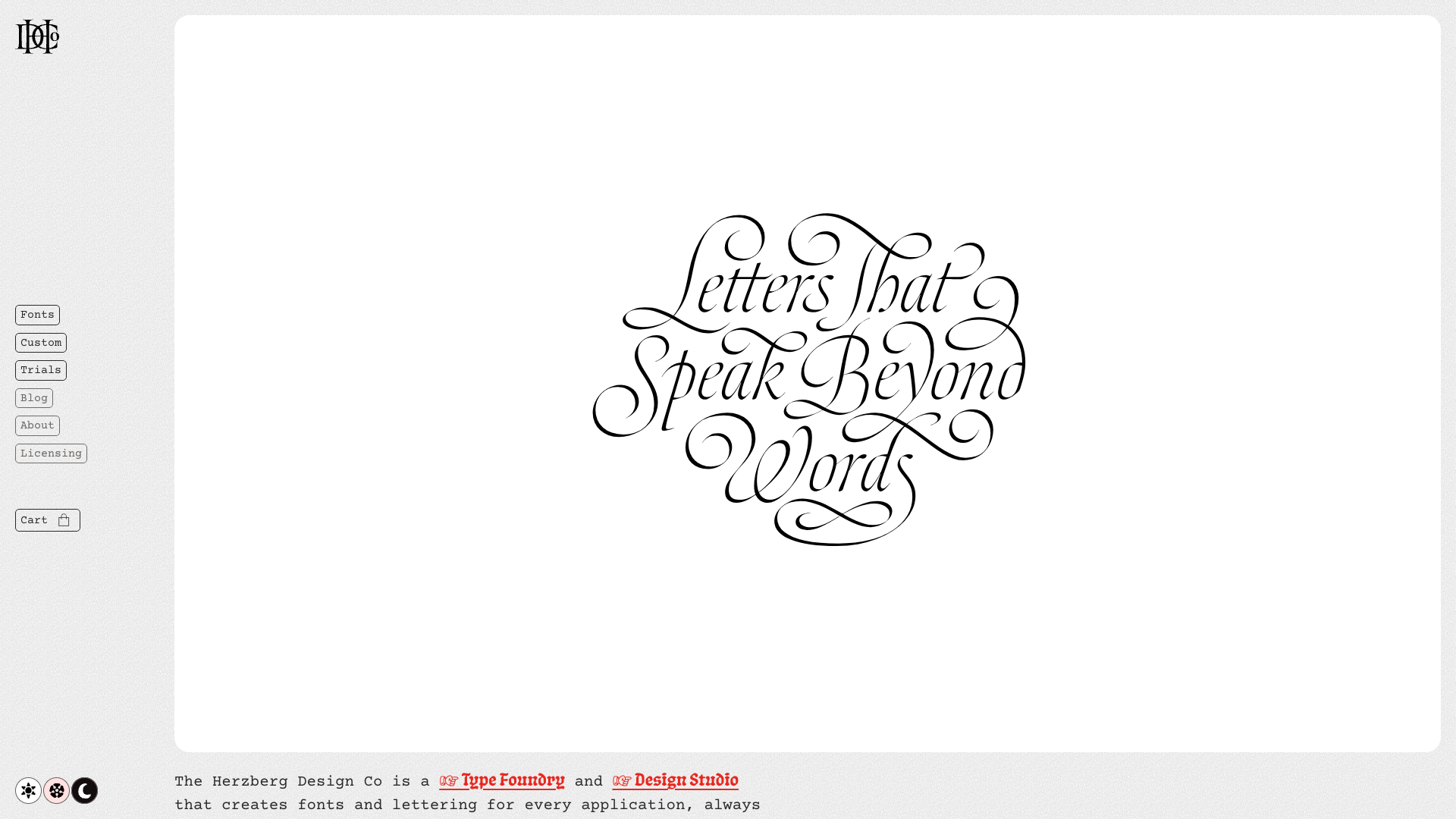 Herzberg Design Co website screenshot
